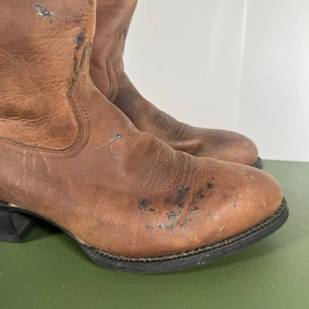 Ariat Sedona Brown Leather Cowboy BOOTS style #34625 Mens Size 9EE